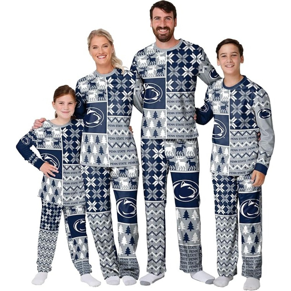 Penn State Nittany Lions Pajama Set Men's Large Crew Neck Holiday Theme‎